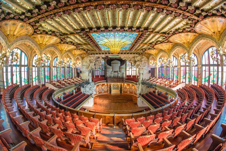 Área de assentos do Palau de la Música Catalana