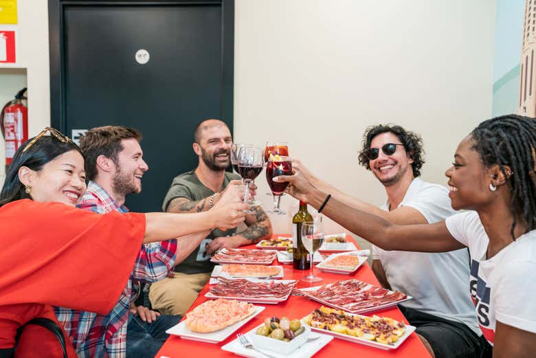 Um brinde com os amigos!