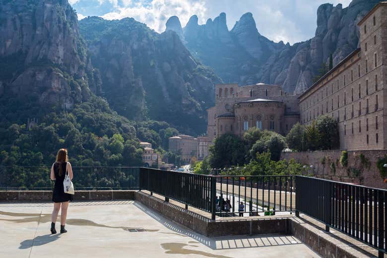 Desfrutando a paisagem de Montserrat