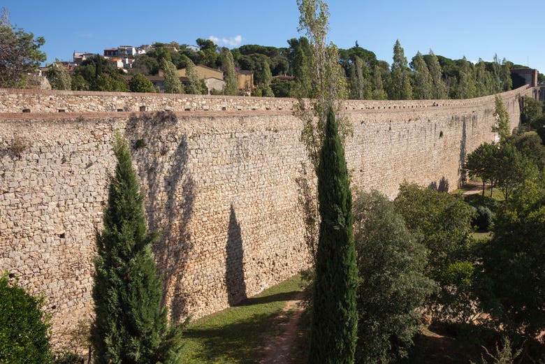 As muralhas medievais de Girona